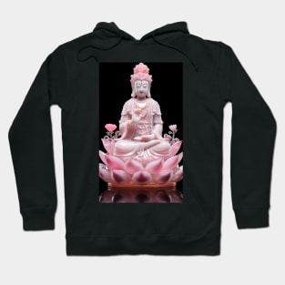 Buddha Guanyin on black background Hoodie